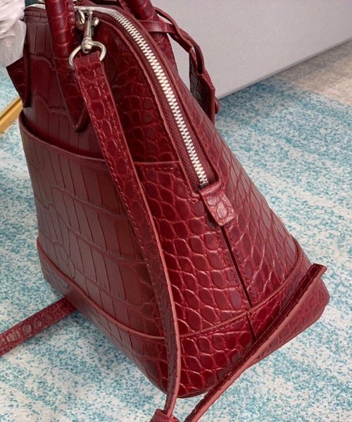 Balenciaga Ville Small Handbag In Dark Red, For Women, Women's Bags 10.2in/26cm