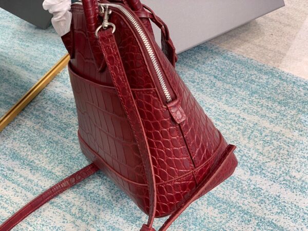 Balenciaga Ville Small Handbag In Dark Red, For Women, Women's Bags 10.2in/26cm