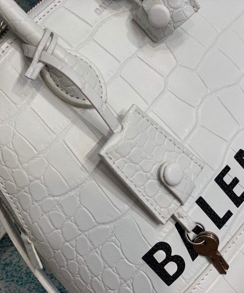 Balenciaga Ville Small Handbag In White, For Women, Women's Bags 10.2in/26cm