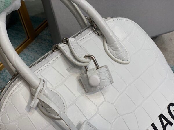 Balenciaga Ville Small Handbag In White, For Women, Women's Bags 10.2in/26cm