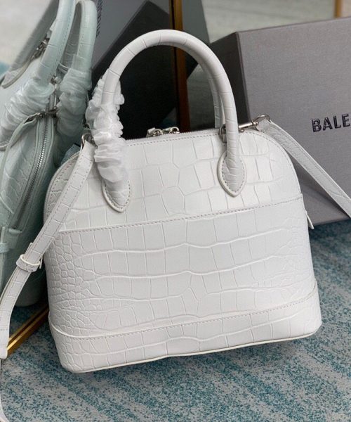 Balenciaga Ville Small Handbag In White, For Women, Women's Bags 10.2in/26cm