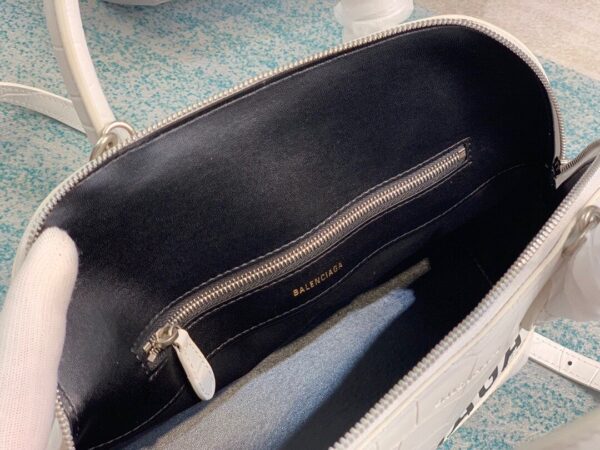 Balenciaga Ville Small Handbag In White, For Women, Women's Bags 10.2in/26cm