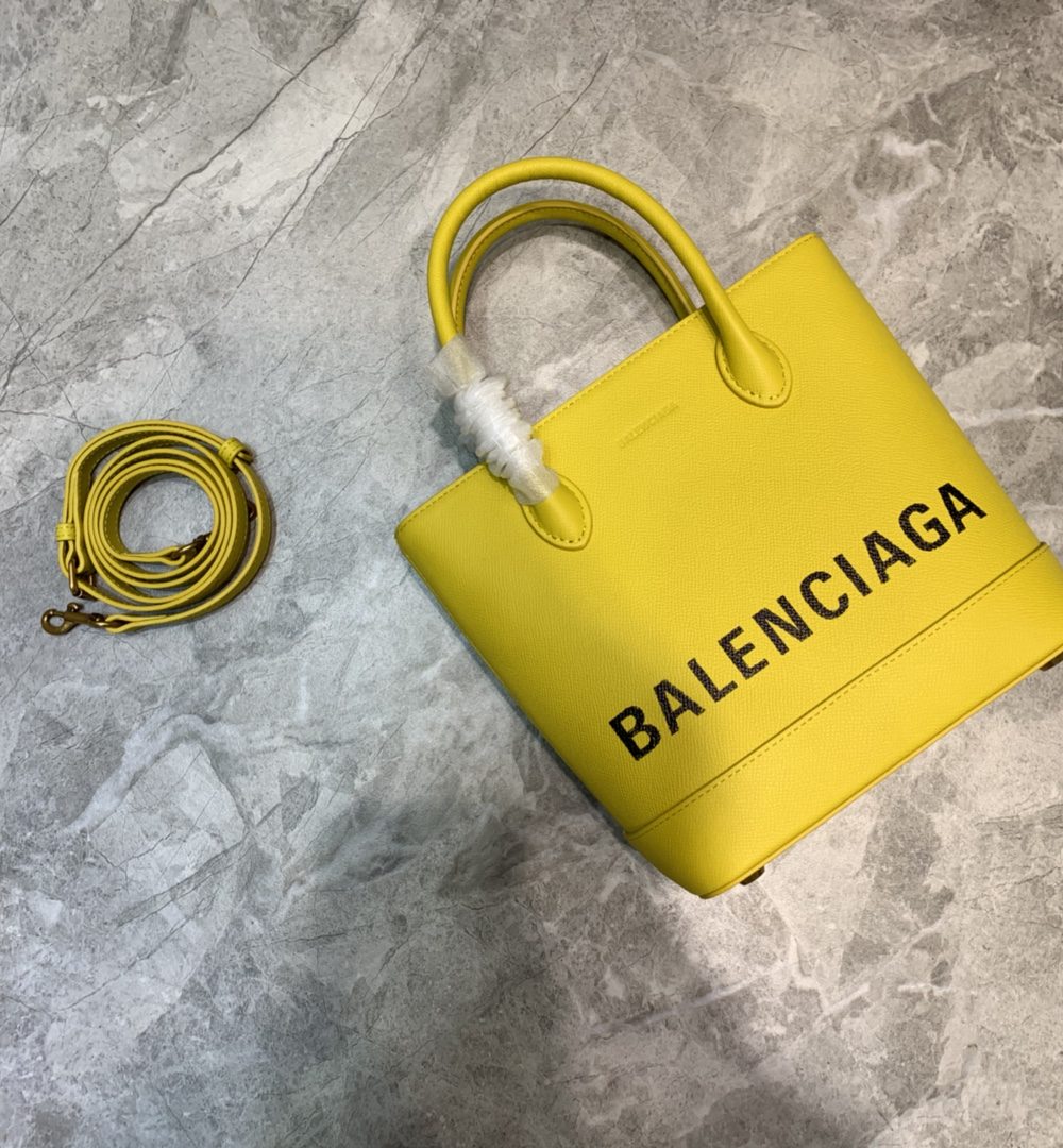 Balenciaga Ville XXS Tote Bag In Yellow, For Women, Women's Bags 8.3in/21cm