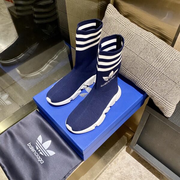 Balenciaga x Adidas Speed Trainers Dark Blue For Women