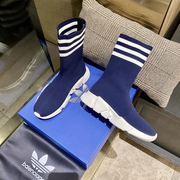 Balenciaga x Adidas Speed Trainers Dark Blue For Women