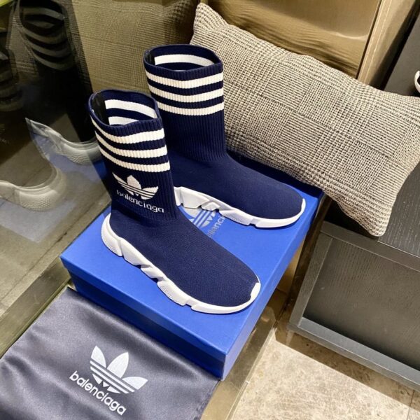 Balenciaga x Adidas Speed Trainers Dark Blue For Women