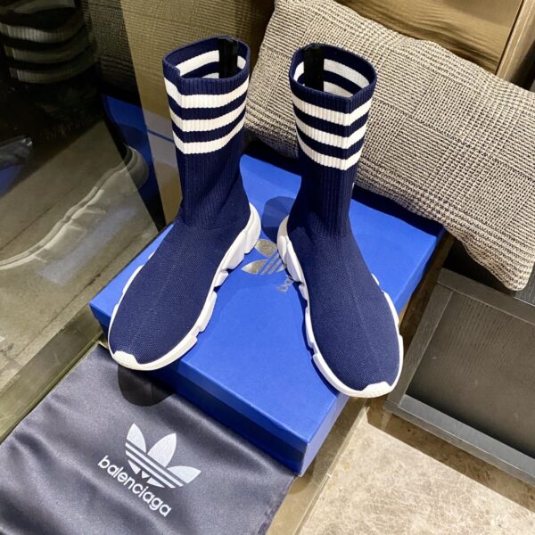 Balenciaga x Adidas Speed Trainers Dark Blue For Women