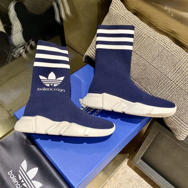 Balenciaga x Adidas Speed Trainers Dark Blue For Women