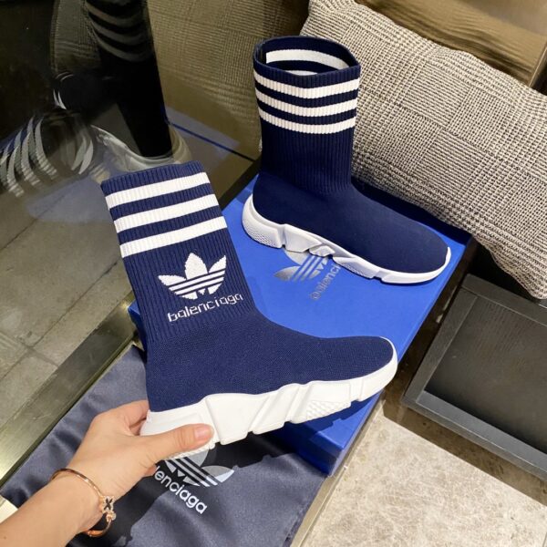 Balenciaga x Adidas Speed Trainers Dark Blue For Women