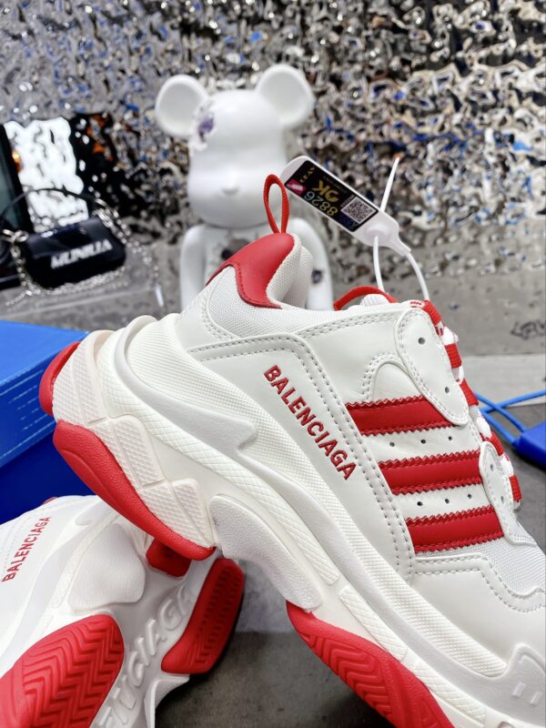 Balenciaga x Adidas Triple s Trainers Clear Sole White For Women