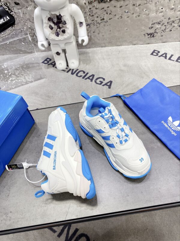 Balenciaga x Adidas Triple s Trainers Clear Sole White For Women