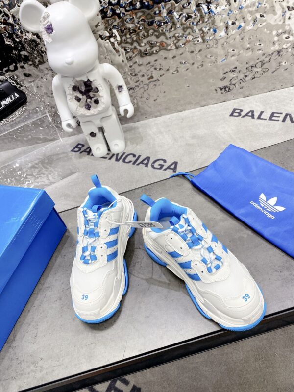 Balenciaga x Adidas Triple s Trainers Clear Sole White For Women