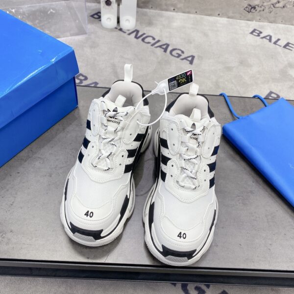 Balenciaga x Adidas Triple s Trainers Clear Sole White For Women