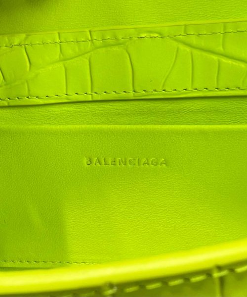 Balenciaga XX Crocodile Embossed Flap Bag White/Black/Green/Pink/Blue For Women 16in/27cm 6956452108X1000