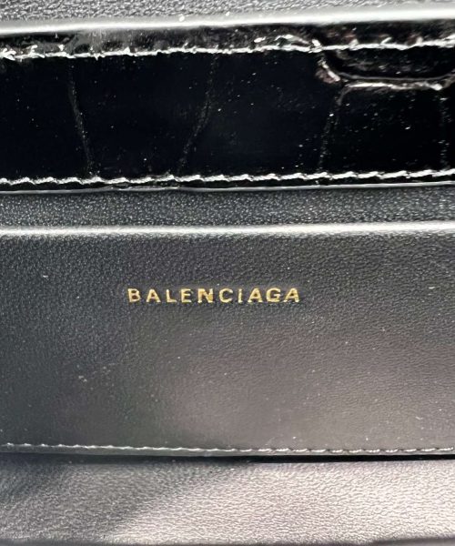 Balenciaga XX Crocodile Embossed Flap Bag White/Black/Green/Pink/Blue For Women 16in/27cm 6956452108X1000