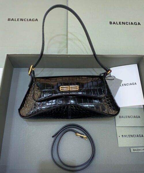 Balenciaga XX Small Flap Bag Box Black, For Women, Women's Bags 10.6in/27cm 6956452108X1000