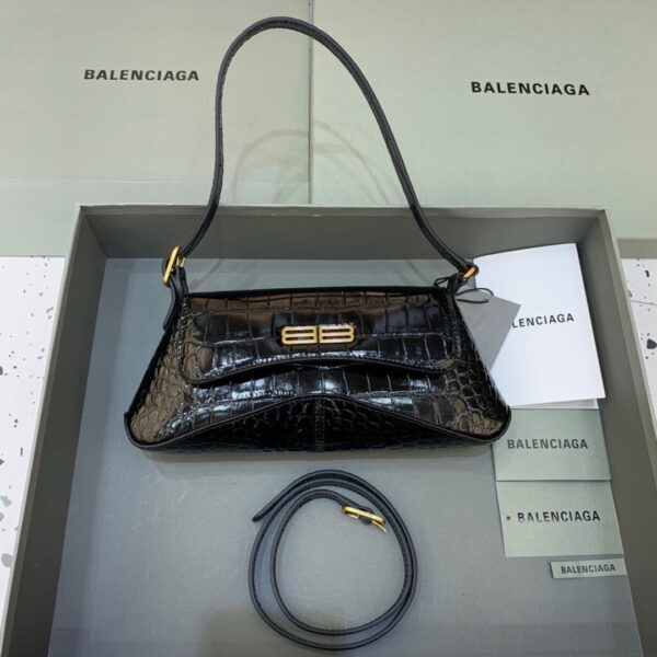 Balenciaga XX Small Flap Bag Box Black, For Women, Women's Bags 10.6in/27cm 6956452108X1000