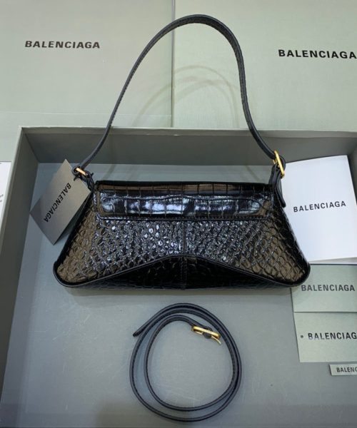 Balenciaga XX Small Flap Bag Box Black, For Women, Women's Bags 10.6in/27cm 6956452108X1000