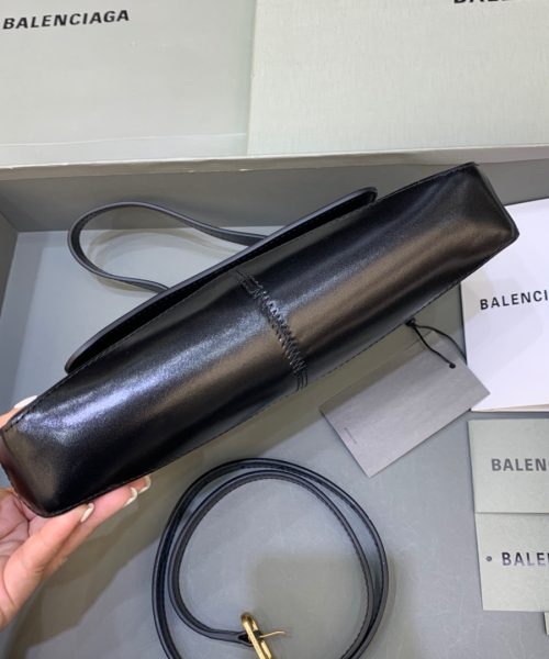 Balenciaga XX Small Flap Bag Box Black, For Women, Women's Bags 10.6in/27cm 695645210961000