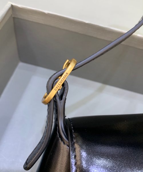 Balenciaga XX Small Flap Bag Box Black, For Women, Women's Bags 10.6in/27cm 695645210961000