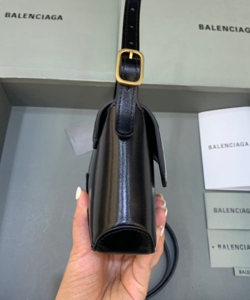 Balenciaga XX Small Flap Bag Box Black, For Women, Women's Bags 10.6in/27cm 695645210961000