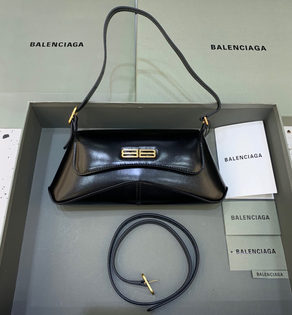 Balenciaga XX Small Flap Bag Box Black, For Women, Women's Bags 10.6in/27cm 695645210961000