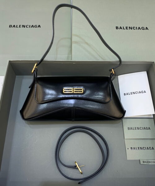 Balenciaga XX Small Flap Bag Box Black, For Women, Women's Bags 10.6in/27cm 695645210961000