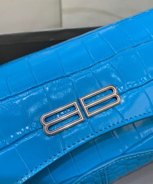 Balenciaga XX Small Flap Bag Box Blue, For Women, Women's Bags 10.6in/27cm 6956452108Y4624