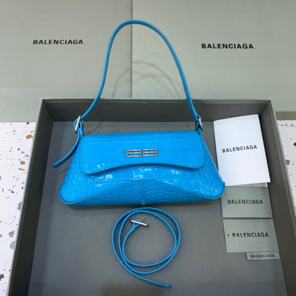 Balenciaga XX Small Flap Bag Box Blue, For Women, Women's Bags 10.6in/27cm 6956452108Y4624