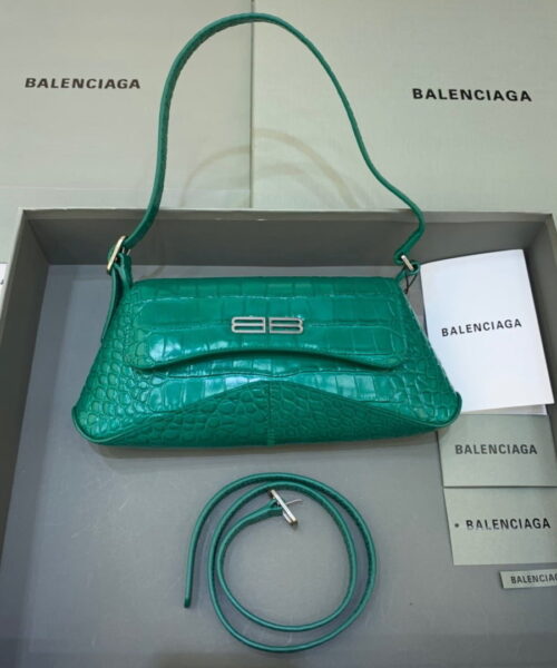 Balenciaga XX Small Flap Bag Box Green, For Women, Women's Bags 10.6in/27cm 6956452108Y3613