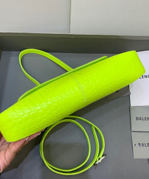 Balenciaga XX Small Flap Bag Box Green Neon, For Women, Women's Bags 10.6in/27cm