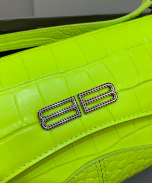 Balenciaga XX Small Flap Bag Box Green Neon, For Women, Women's Bags 10.6in/27cm