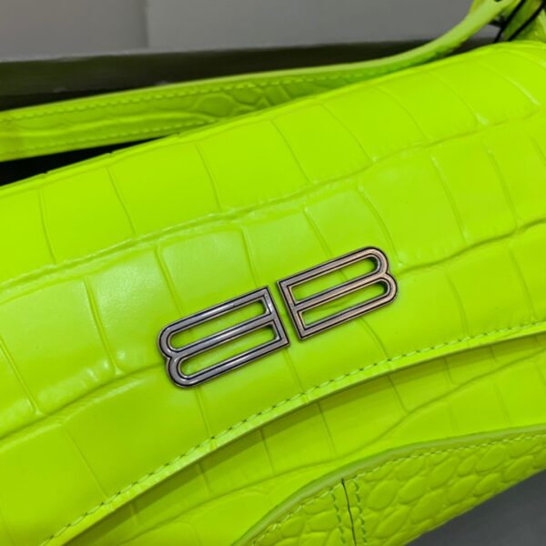 Balenciaga XX Small Flap Bag Box Green Neon, For Women, Women's Bags 10.6in/27cm