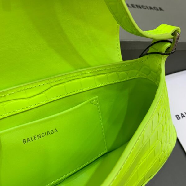 Balenciaga XX Small Flap Bag Box Green Neon, For Women, Women's Bags 10.6in/27cm