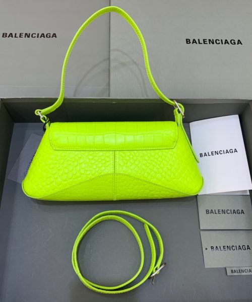 Balenciaga XX Small Flap Bag Box Green Neon, For Women, Women's Bags 10.6in/27cm