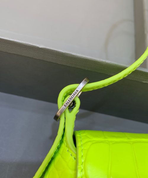 Balenciaga XX Small Flap Bag Box Green Neon, For Women, Women's Bags 10.6in/27cm