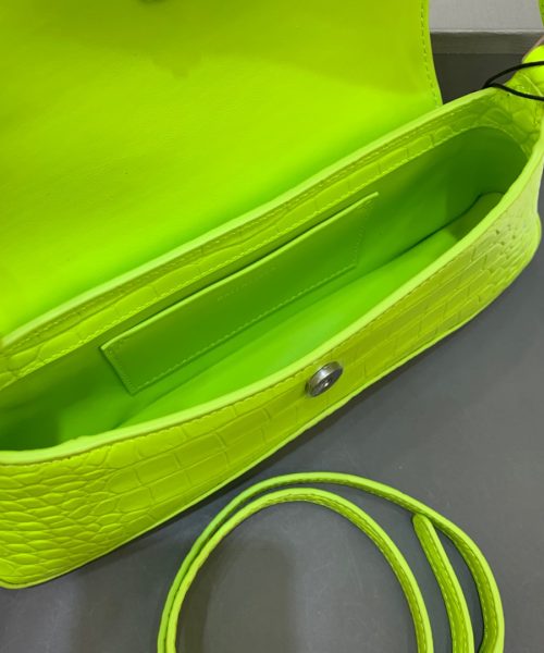 Balenciaga XX Small Flap Bag Box Green Neon, For Women, Women's Bags 10.6in/27cm