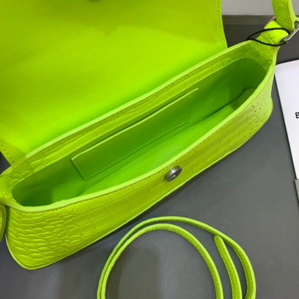 Balenciaga XX Small Flap Bag Box Green Neon, For Women, Women's Bags 10.6in/27cm