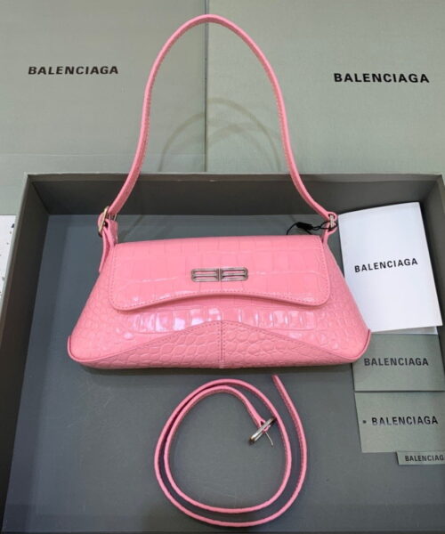 Balenciaga XX Small Flap Bag Box Pink, For Women, Women's Bags 10.6in/27cm 6956452108Y5812