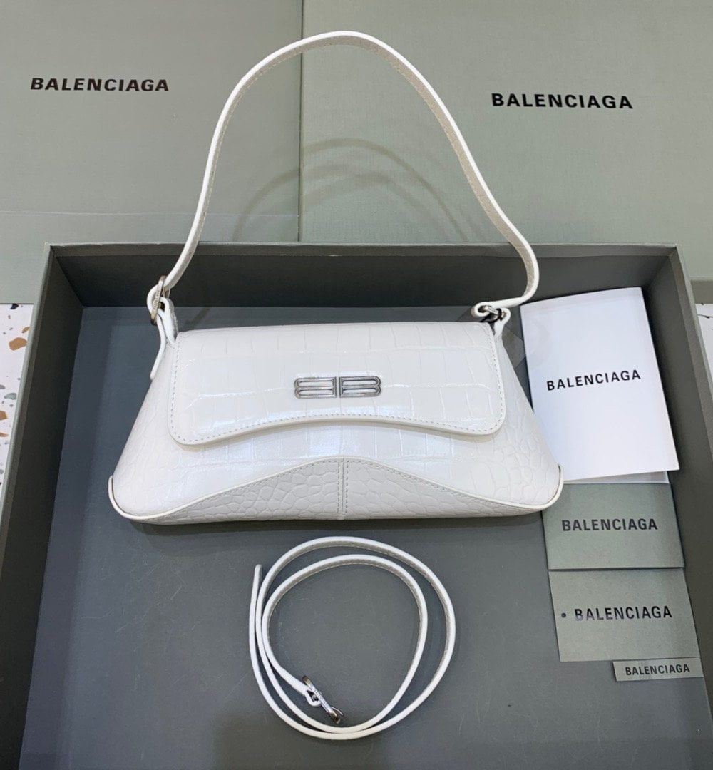 Balenciaga XX Small Flap Bag Box White, For Women, Women's Bags 10.6in/27cm 6956452109A9001