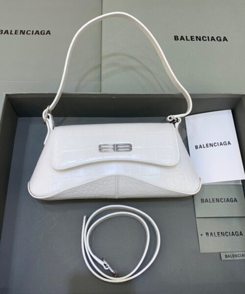 Balenciaga XX Small Flap Bag Box White, For Women, Women's Bags 10.6in/27cm 6956452109A9001