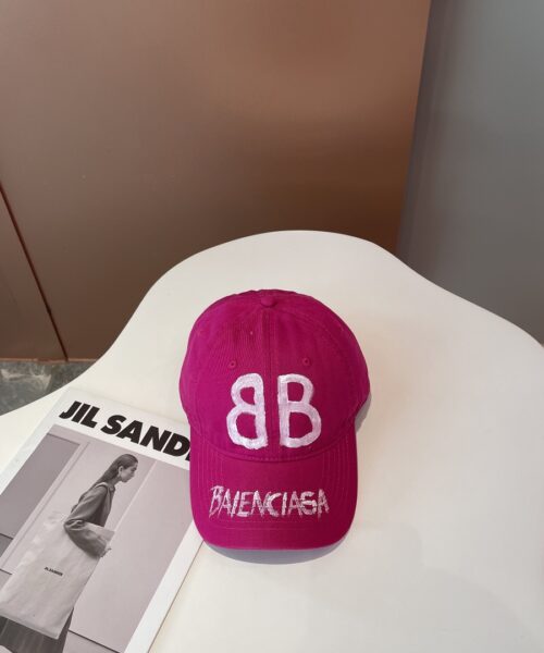 Balenciage BB Sprayed Pink Cap