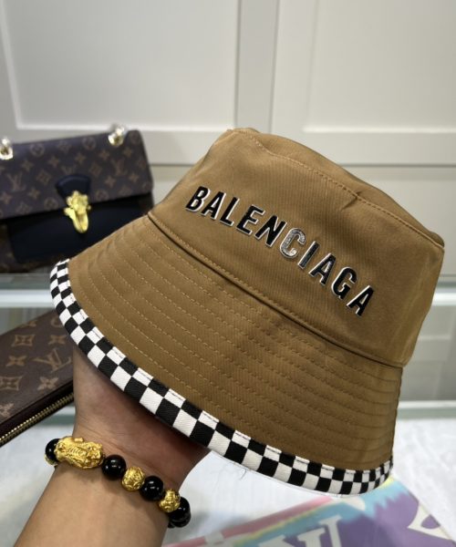 Balenciage Bucket Hat Brown Hat