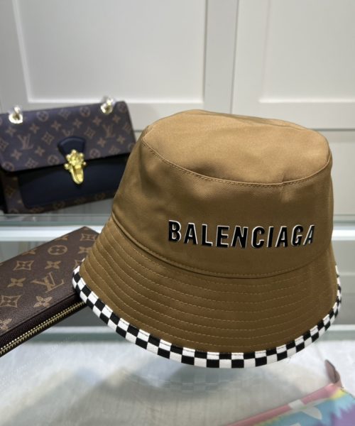 Balenciage Bucket Hat Brown Hat