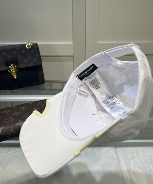 Balenciage Logo Cap White Cap