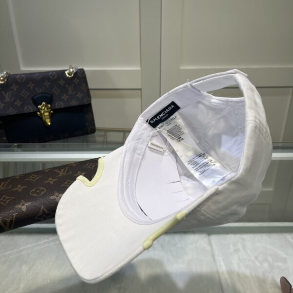 Balenciage Logo Cap White Cap