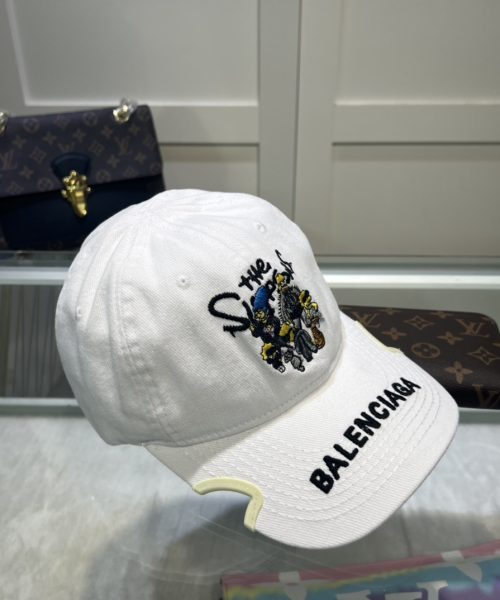 Balenciage Logo Cap White Cap