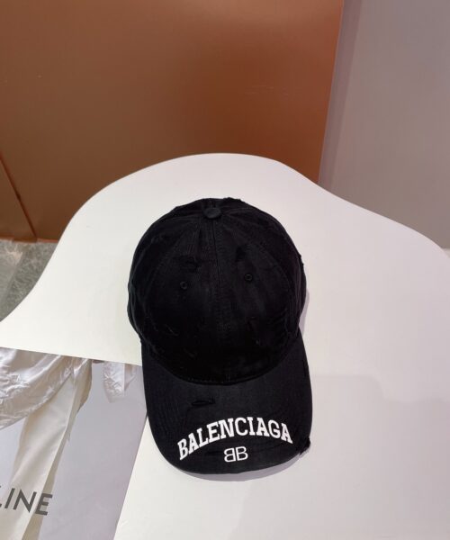 Balenciage Logo Visor Cap Black Cap