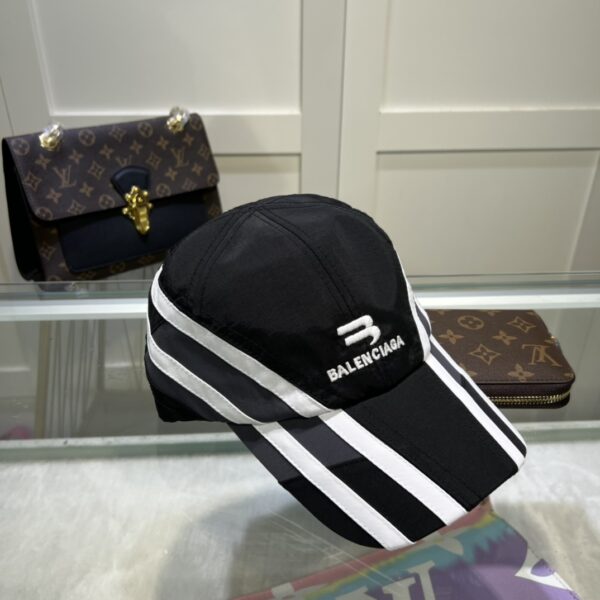 Balenciage Logo Visor Cap Black Cap