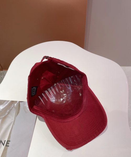 Balenciage Logo Visor Cap Red Cap